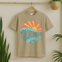 Gulf Of Mexico Est 1550 Retro Vintage Beach Gift T-Shirt thumb 2