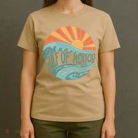 Gulf Of Mexico Est 1550 Retro Vintage Beach Gift T-Shirt thumb 4