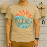 Gulf Of Mexico Est 1550 Retro Vintage Beach Gift T-Shirt thumb 6