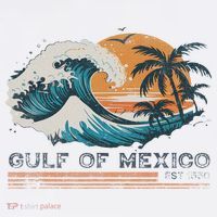 Gulf Of Mexico Retro Vintage T-Shirt thumb 7