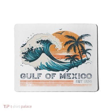 Gulf Of Mexico Retro Vintage Mousepad