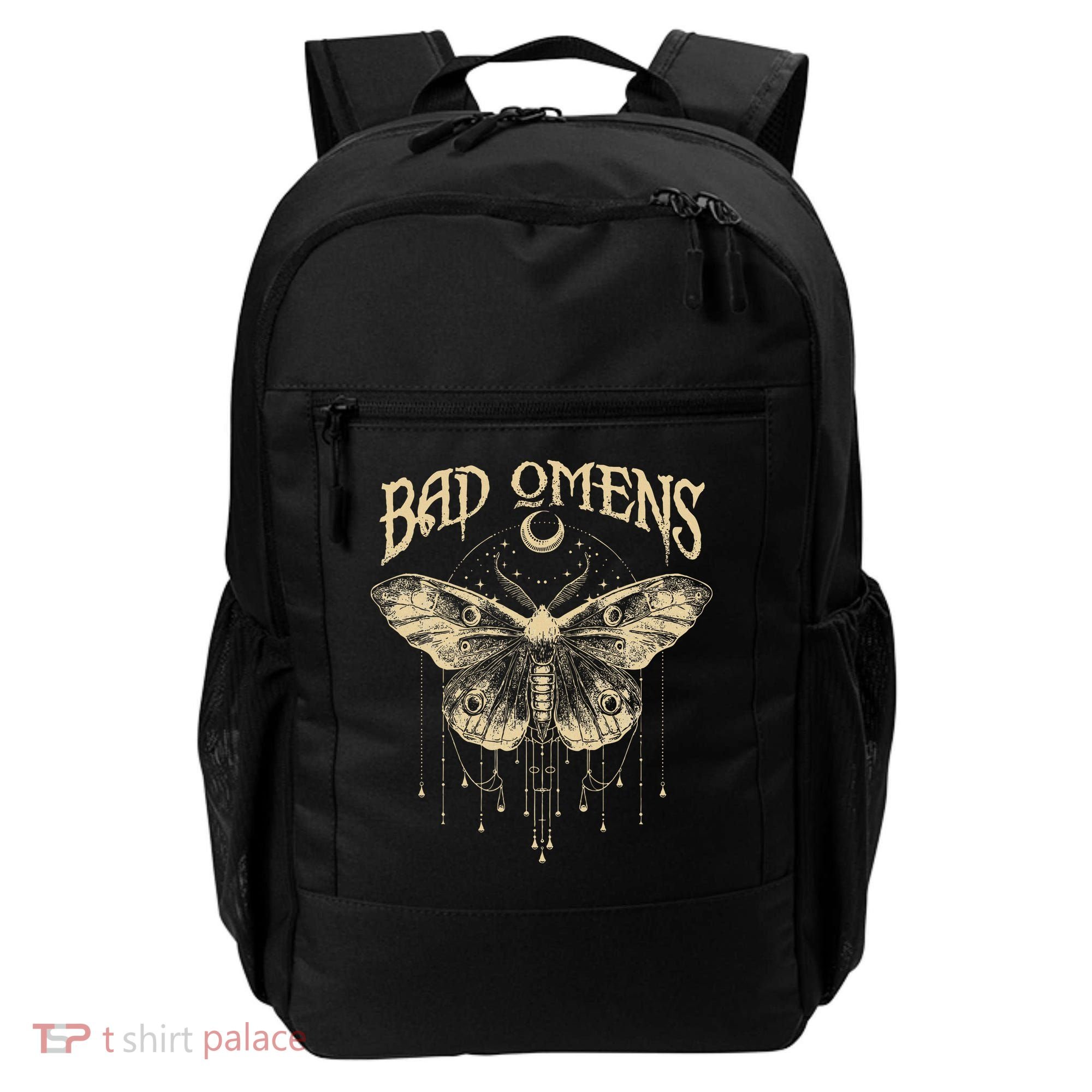 Graphic Omens Music 80s 90s Bad Classic Moths And Moons Backpack