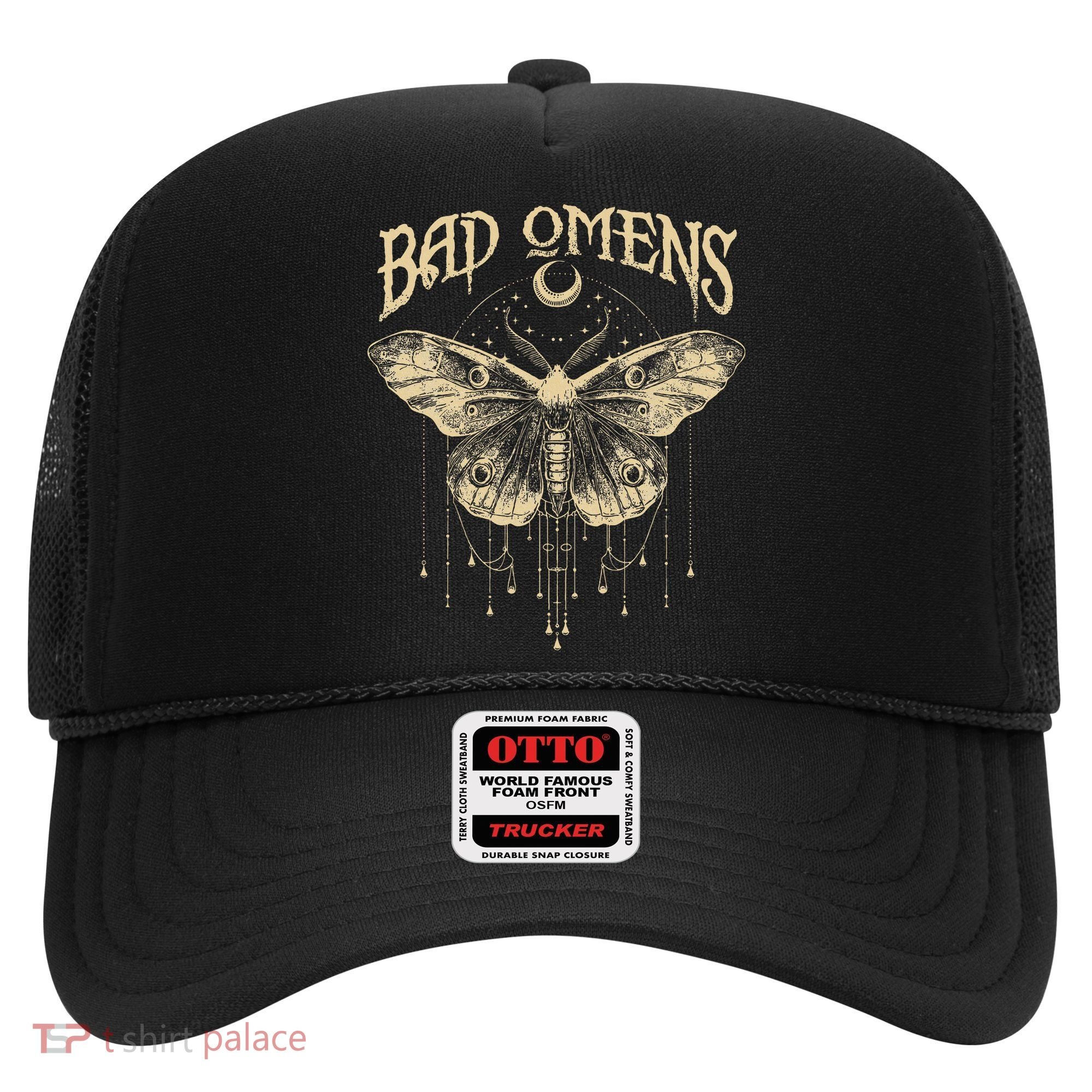 Graphic Omens Music 80s 90s Bad Classic Moths And Moons Hat
