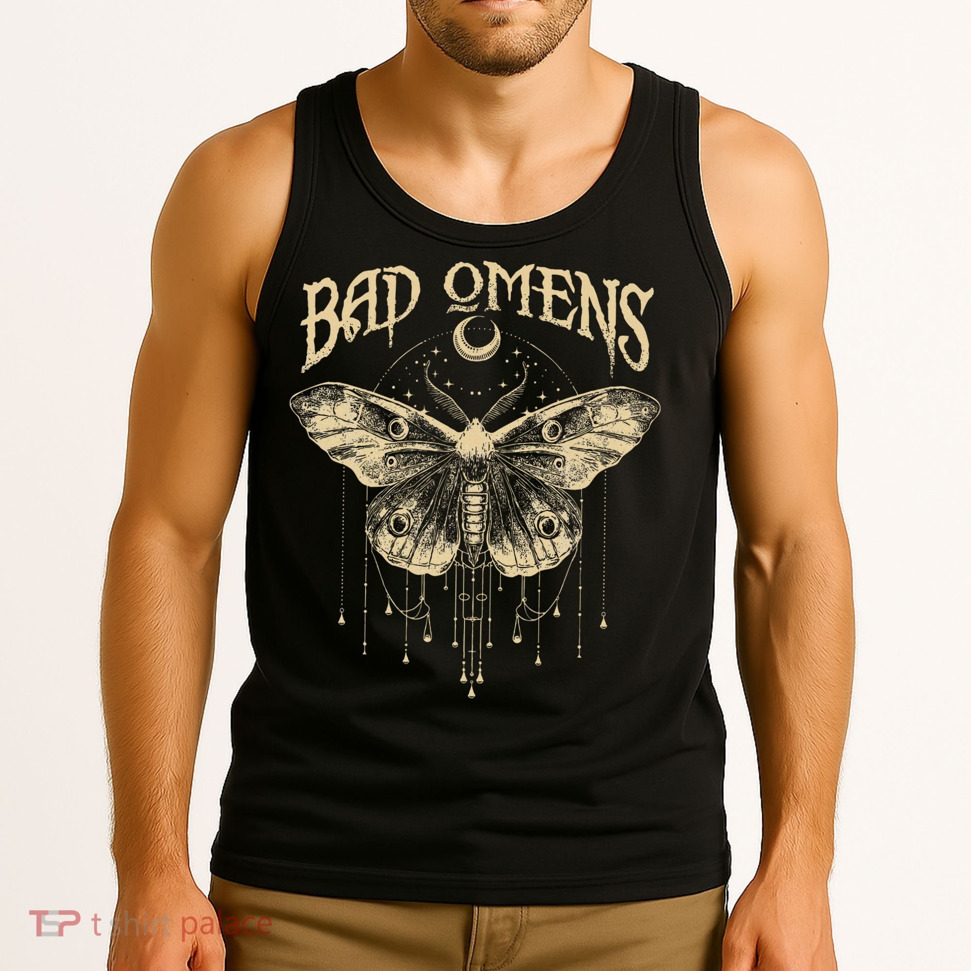 Graphic Omens Music 80s 90s Bad Classic Moths And Moons Tank Top