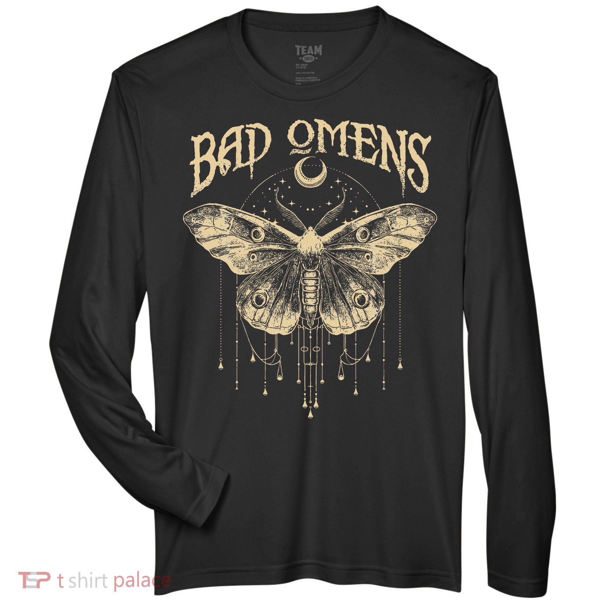 Graphic Omens Music 80s 90s Bad Classic Moths And Moons Zone Performance Long-Sleeve T-Shirt