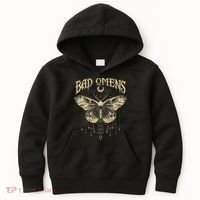 Graphic Omens Music 80s 90s Bad Classic Moths And Moons Kids Hoodie thumb 0
