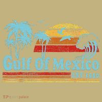 Gulf Of Mexico Est 1550 Retro Vintage Beach For T-Shirt thumb 7