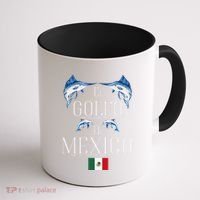 Golf Of Mexico Marlin El Golfo De MéXico Dolphin Flag Coffee Mug thumb 1