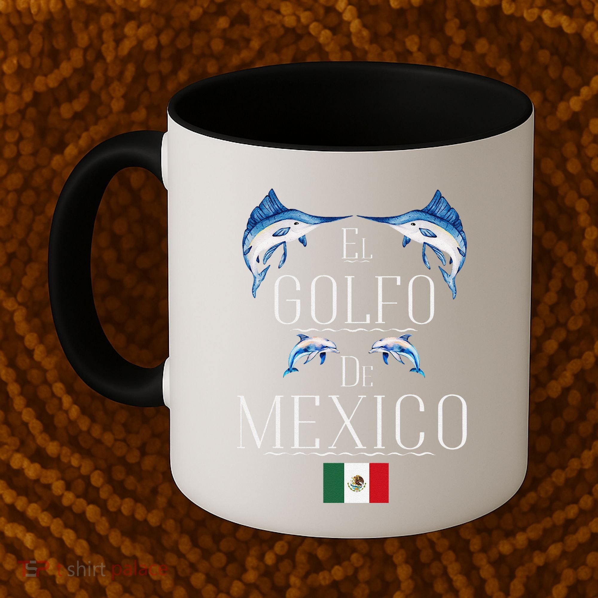 Golf Of Mexico Marlin El Golfo De MéXico Dolphin Flag Coffee Mug