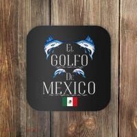 Golf Of Mexico Marlin El Golfo De MéXico Dolphin Flag Coaster thumb 0
