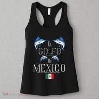 Golf Of Mexico Marlin El Golfo De MéXico Dolphin Flag Women's Tank Top thumb 3