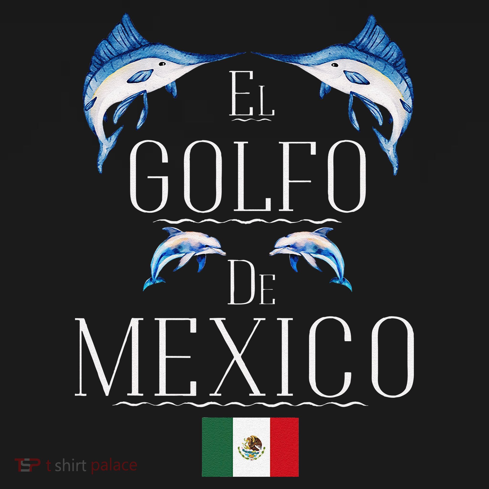 Golf Of Mexico Marlin El Golfo De MéXico Dolphin Flag Women's Tank Top