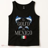 Golf Of Mexico Marlin El Golfo De MéXico Dolphin Flag Tank Top thumb 2