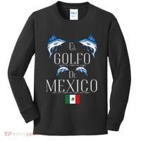 Golf Of Mexico Marlin El Golfo De MéXico Dolphin Flag Kids Long Sleeve Shirt thumb 0
