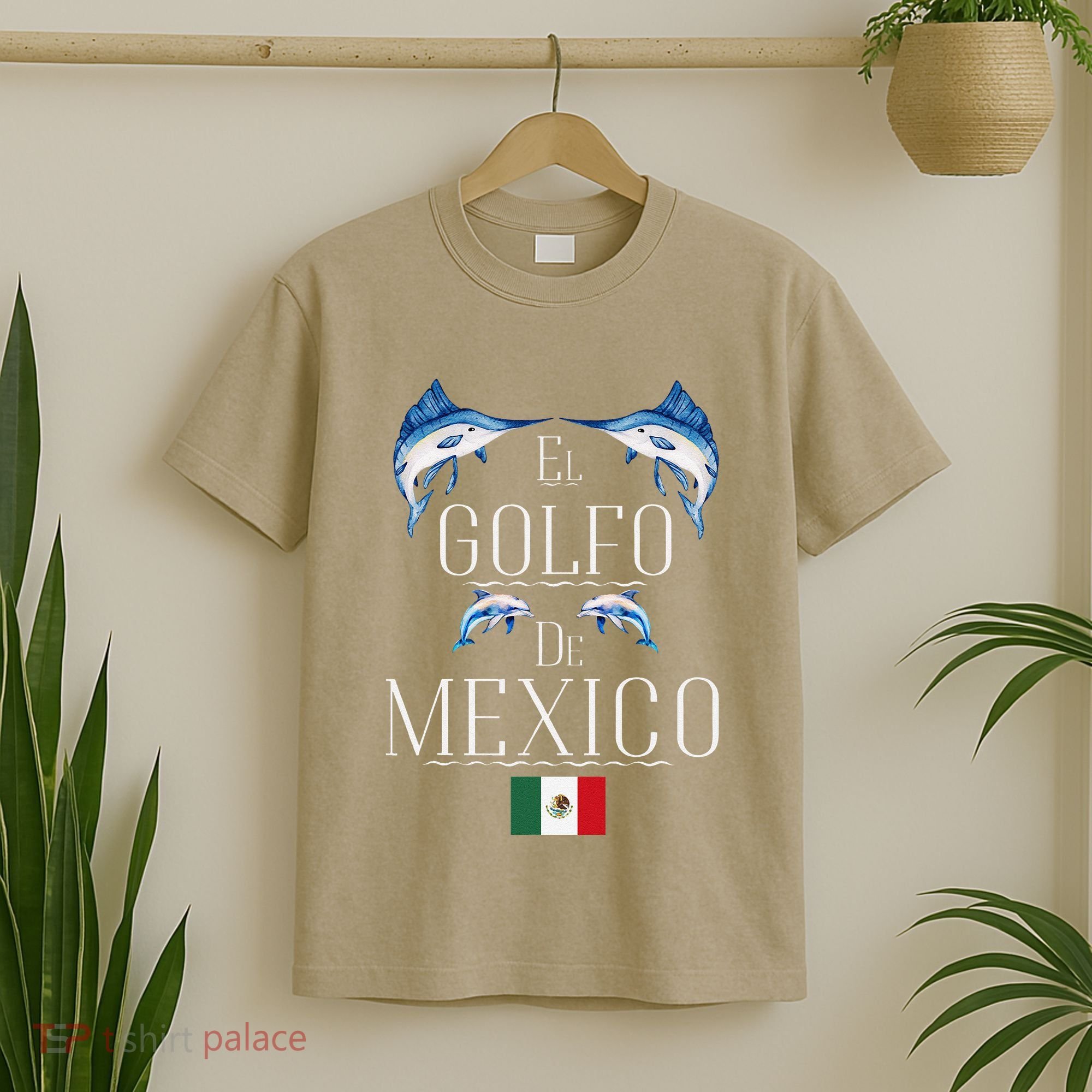 Golf Of Mexico Marlin El Golfo De MéXico Dolphin Flag T-Shirt