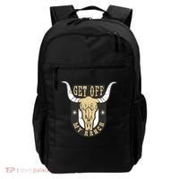 Get Off My Ranch Bull Backpack thumb 0