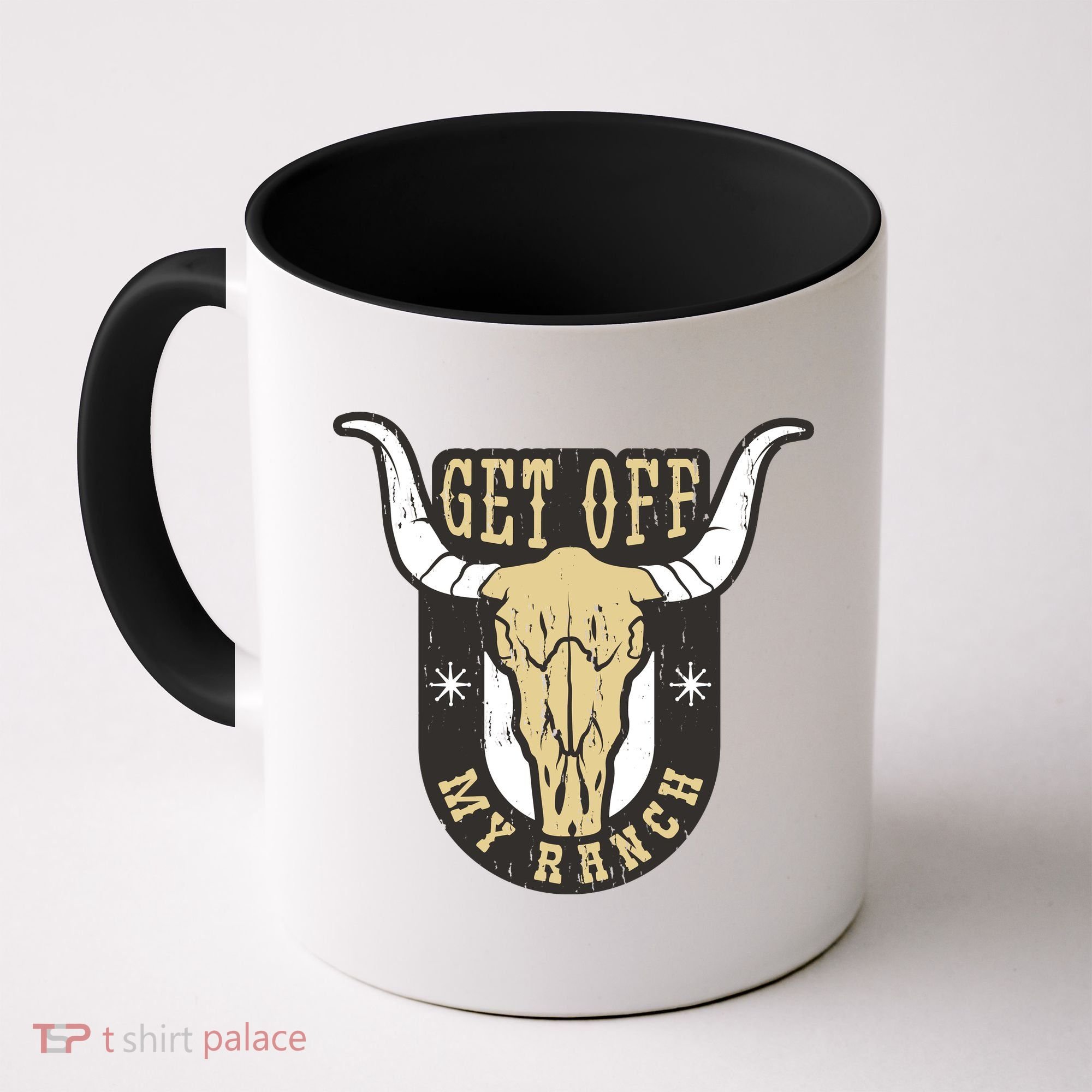 Get Off My Ranch Bull Coffee Mug