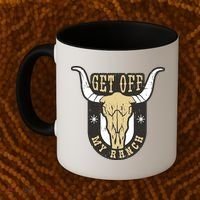 Get Off My Ranch Bull Coffee Mug thumb 2