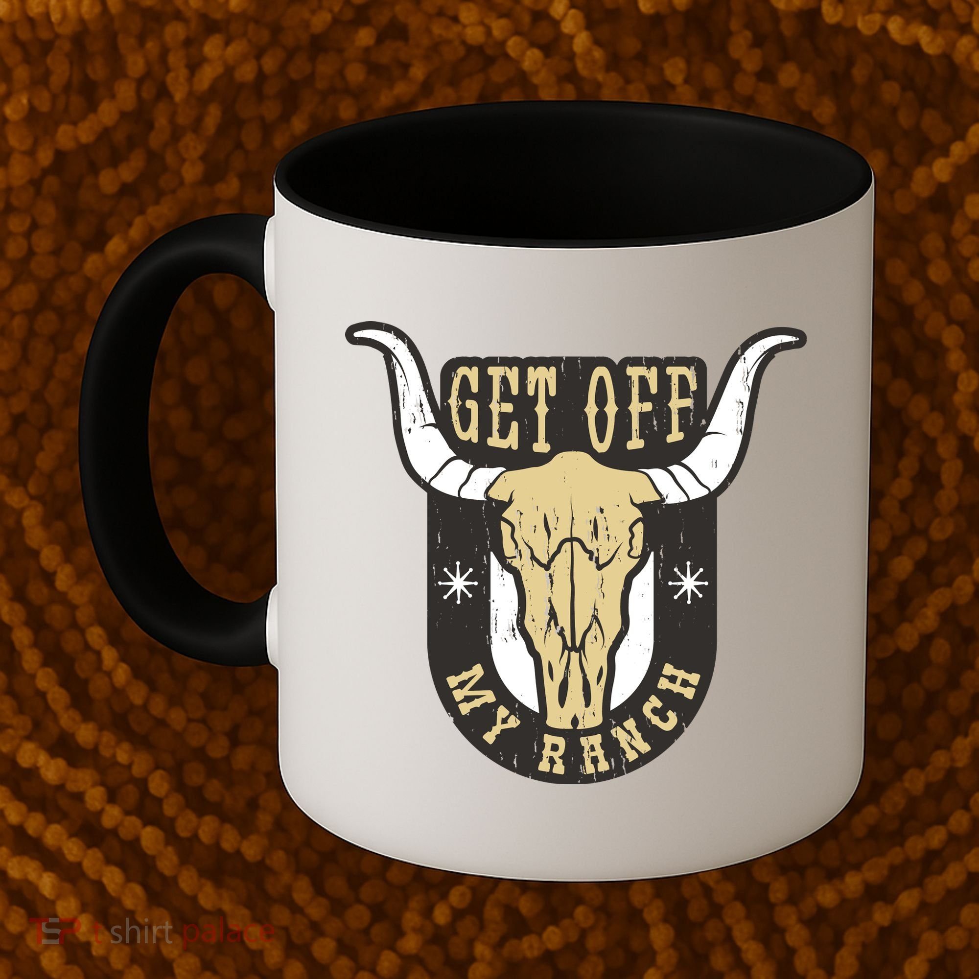 Get Off My Ranch Bull Coffee Mug