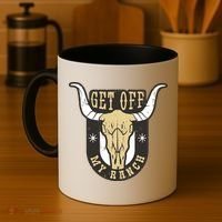 Get Off My Ranch Bull Coffee Mug thumb 4