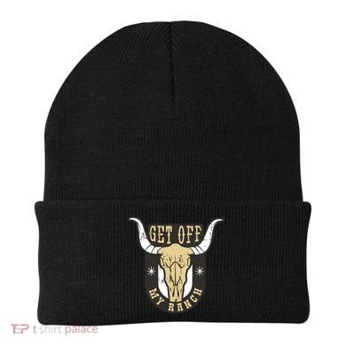 Get Off My Ranch Bull Beanie