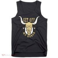 Get Off My Ranch Bull Tank Top thumb 0