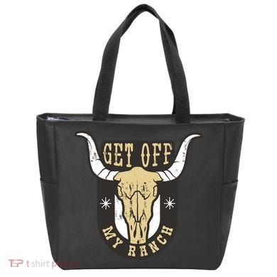 Get Off My Ranch Bull Tote Bag