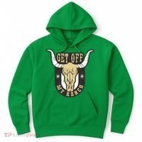 Get Off My Ranch Bull Hoodie thumb 0