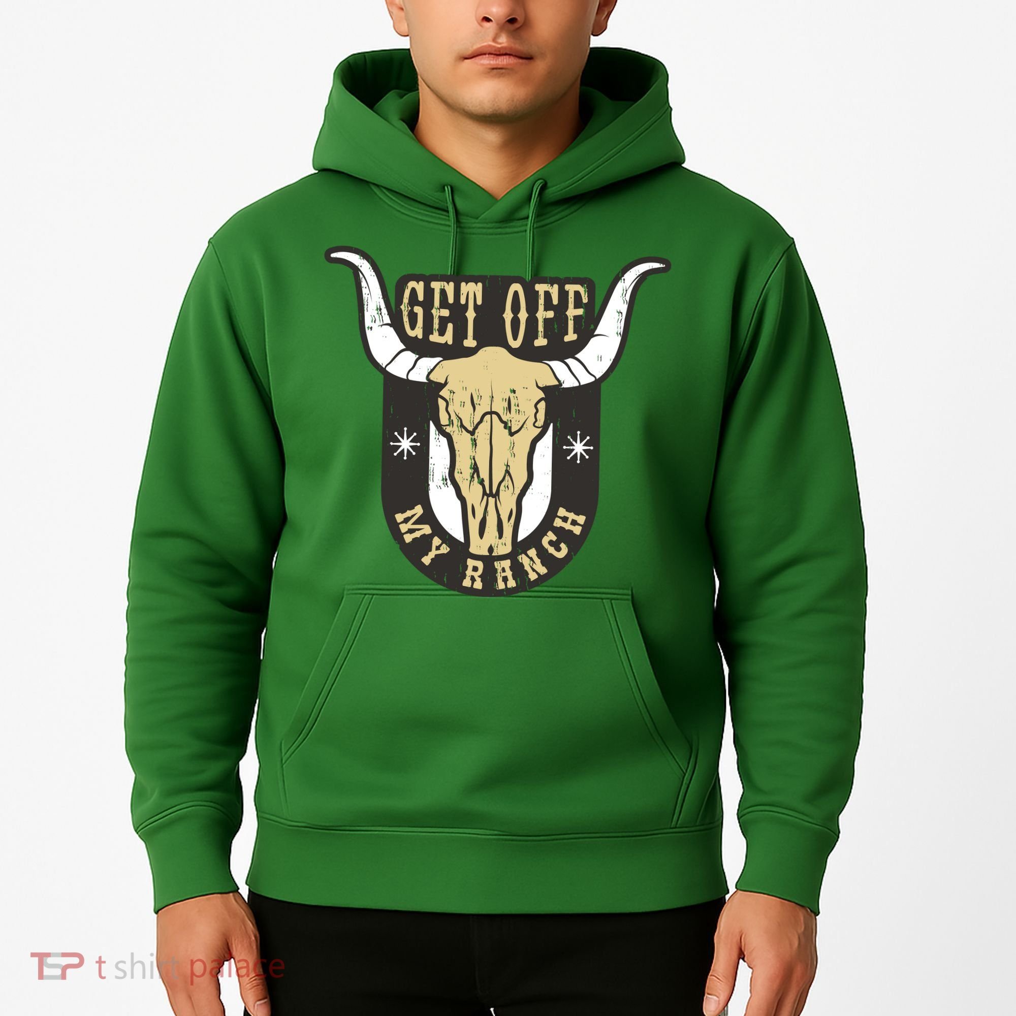 Get Off My Ranch Bull Hoodie