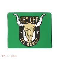 Get Off My Ranch Bull Mousepad thumb 0