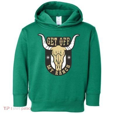 Get Off My Ranch Bull Toddler Hoodie