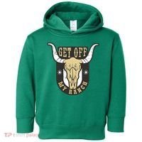 Get Off My Ranch Bull Toddler Hoodie thumb 0