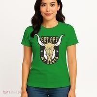 Get Off My Ranch Bull Women's T-Shirt thumb 4