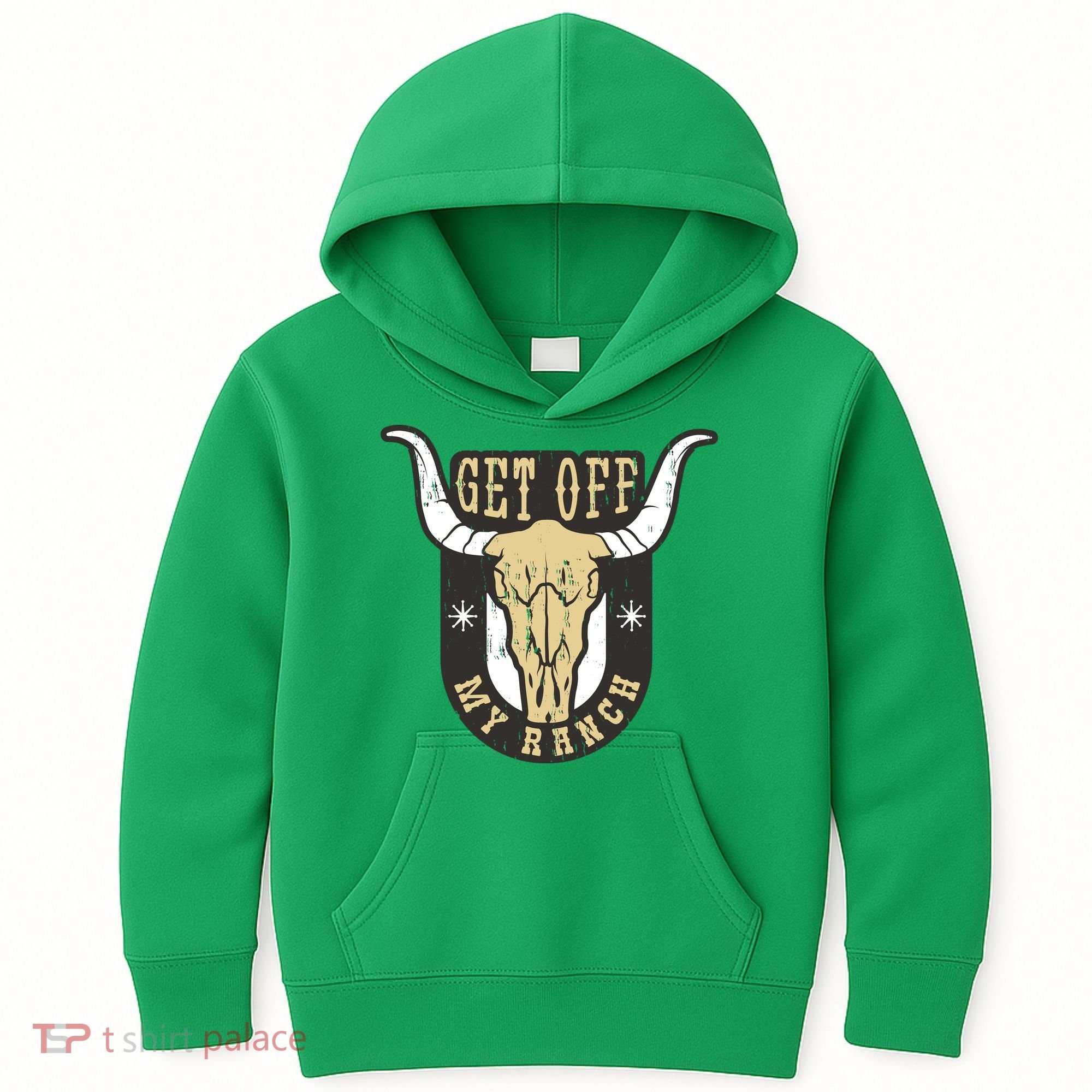 Get Off My Ranch Bull Kids Hoodie