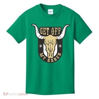 Get Off My Ranch Bull Kids T-Shirt