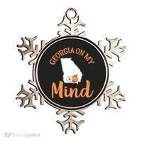 Georgia On My Mind GA Atlanta Peach Funny Southern State Ornament thumb 0