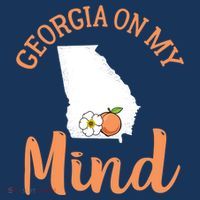 Georgia On My Mind GA Atlanta Peach Funny Southern State Hoodie thumb 2