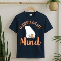 Georgia On My Mind GA Atlanta Peach Funny Southern State T-Shirt thumb 2