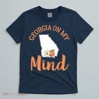 Georgia On My Mind GA Atlanta Peach Funny Southern State T-Shirt thumb 5