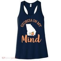 Georgia On My Mind GA Atlanta Peach Funny Southern State Women's Tank Top thumb 0