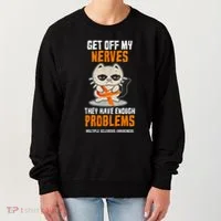 Get Off My Nerves Funny Multiple Sclerosis Awareness Gift Women's Sweatshirt thumb 0