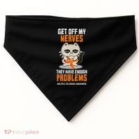 Get Off My Nerves Funny Multiple Sclerosis Awareness Gift USA-Made Doggie Bandana thumb 0