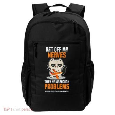 Get Off My Nerves Funny Multiple Sclerosis Awareness Gift Backpack