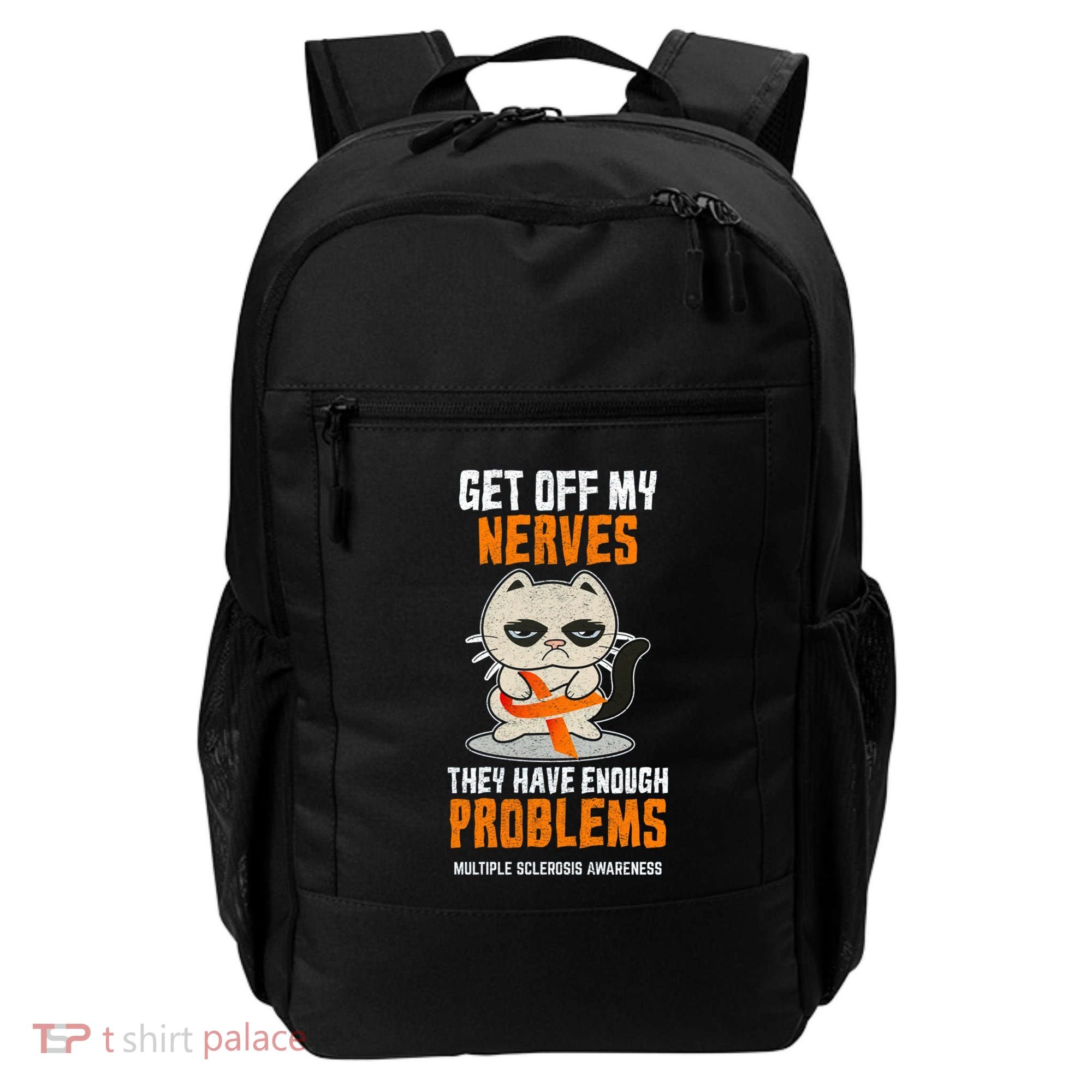 Get Off My Nerves Funny Multiple Sclerosis Awareness Gift Backpack