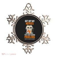 Get Off My Nerves Funny Multiple Sclerosis Awareness Gift Ornament thumb 0