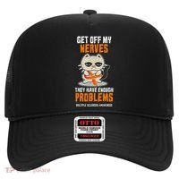 Get Off My Nerves Funny Multiple Sclerosis Awareness Gift Hat thumb 0