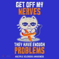 Get Off My Nerves Funny Multiple Sclerosis Awareness Gift Baby Bodysuit thumb 2