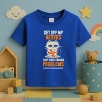 Get Off My Nerves Funny Multiple Sclerosis Awareness Gift Toddler T-Shirt thumb 3