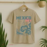Gulf Of Mexico Vintage Map Nautical Ocean Adventure T-Shirt thumb 2