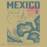 Gulf Of Mexico Vintage Map Nautical Ocean Adventure T-Shirt thumb 7